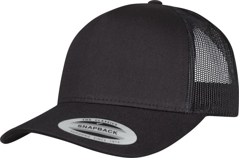Flexfit 5 Panel Trucker Cap mit Logo bedruckt