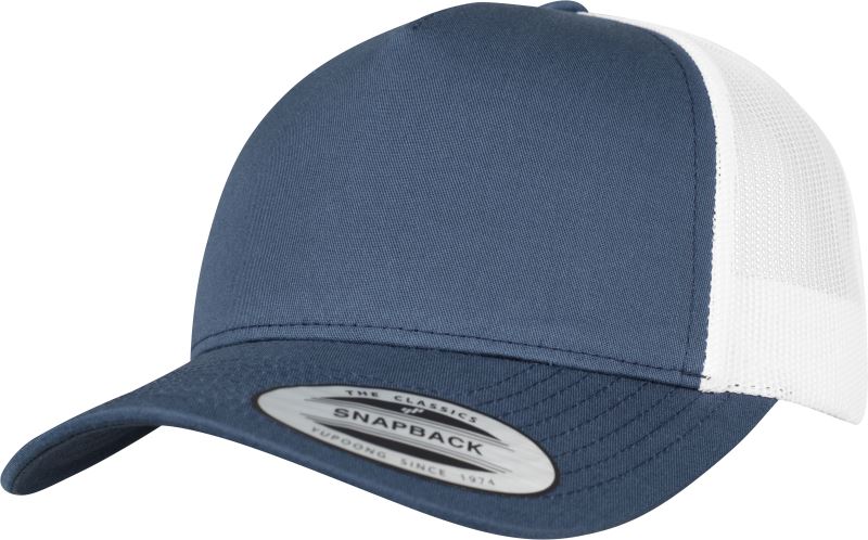 Flexfit 5 Panel Trucker Cap mit Logo bedruckt